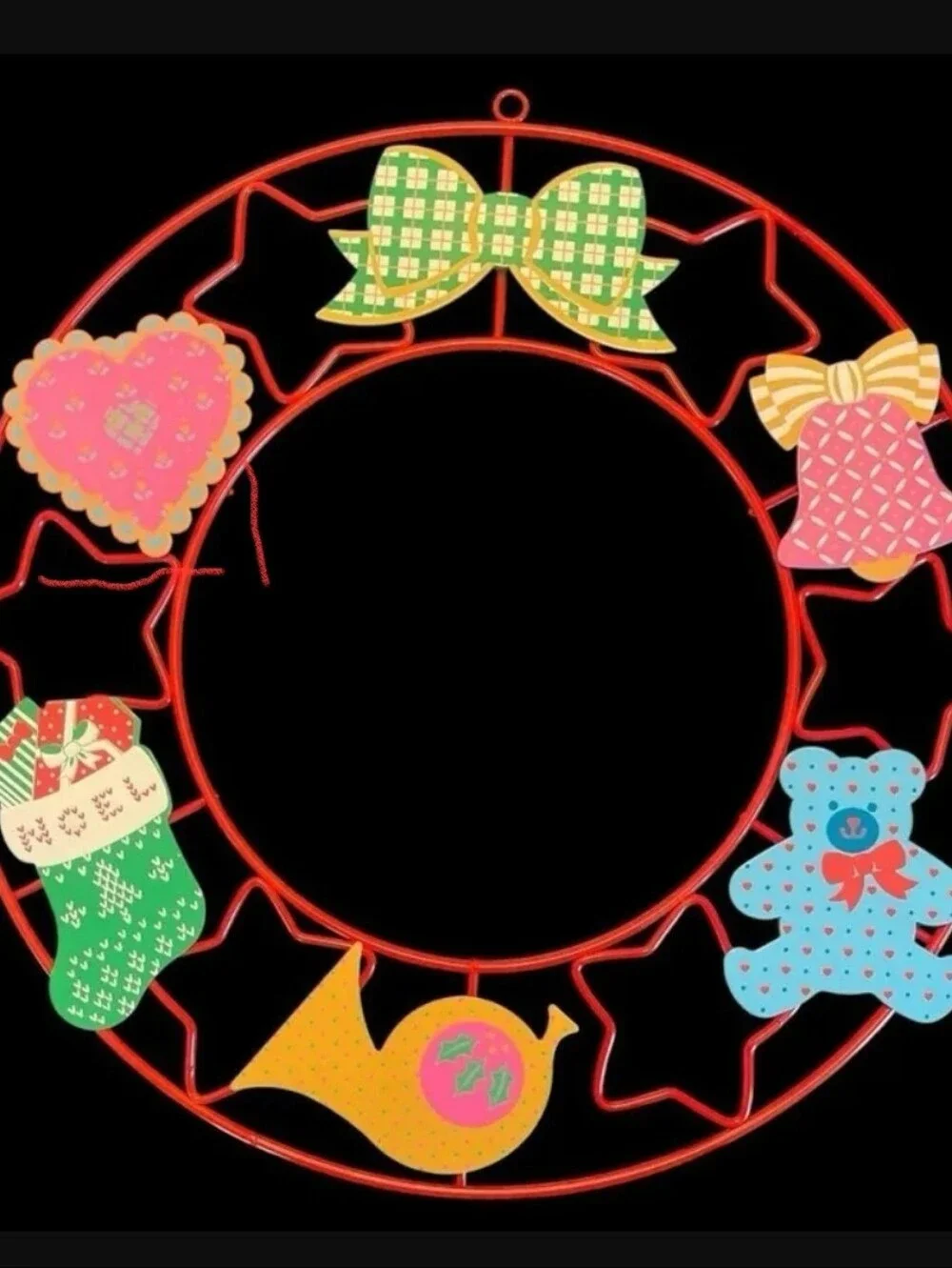 VTG Christmas Wreath 10.5